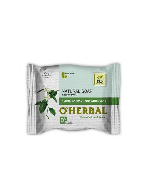 O'Herbal Naturalne mydło z ekstraktem z neroli i białą glinką 100 g