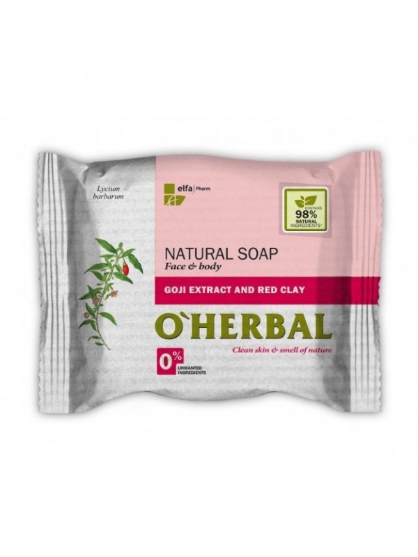 O'Herbal Natural soap with goji berry extract and red clay 100 g