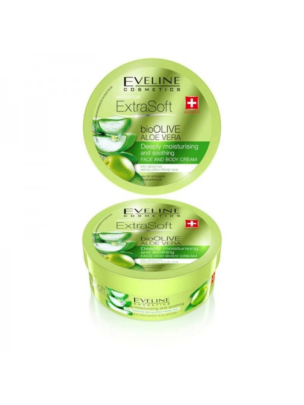 Eveline BioOlive Aloe Vera gezichts- en lichaamscrème 175 ml