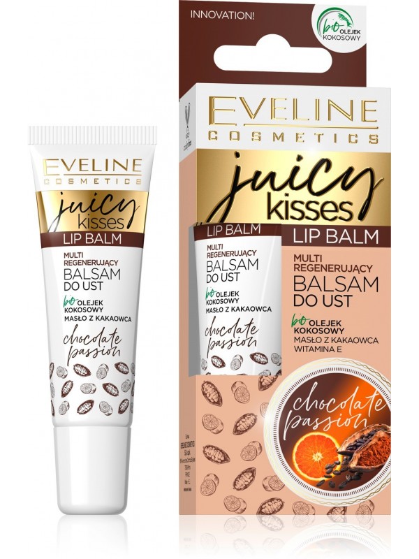 Відновлюючий бальзам для губ Eveline Juicy Kisses Chocolate 12 мл