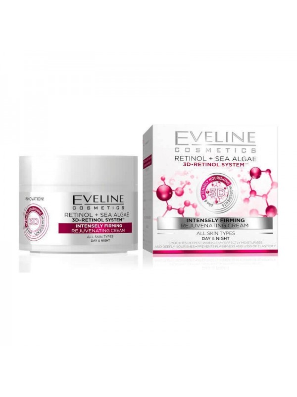 Eveline 3D Retinol крем проти зморшок розгладжуючий день/ніч 50 мл