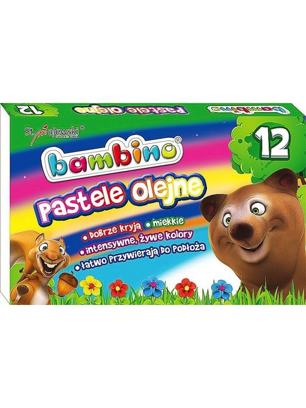 BAMBINO Crayons oil pastels 12 colors