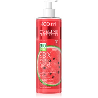 Eveline Natural Watermelon Hydraterende en verzachtende Hydro voor lichaam en gezicht 400 ml