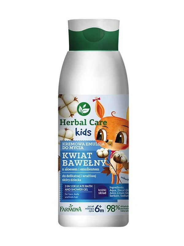 Farmona Herbal Care Kids крем Cotton Flower емульсія для прання 400 мл