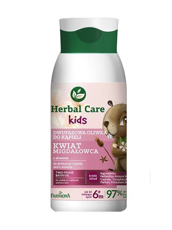 Farmona Herbal Care Kids Dwufazowa oliwka do kąpieli Kwiat Migdałowca 300 ml