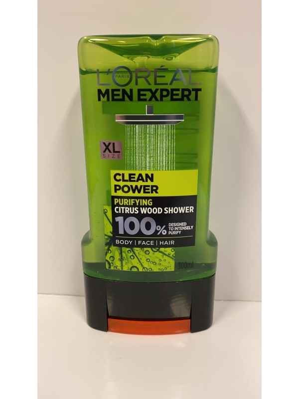 Loreal Men Expert Shower gel for men Clean Power 300 ml