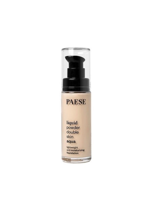 Paese Waterproof Foundation Liquid Powder Double Skin Aqua 10A світло-бежевий 30 мл