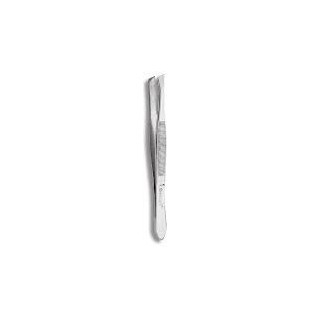 Donegal Angled Eyebrow tweezers silver 1 piece