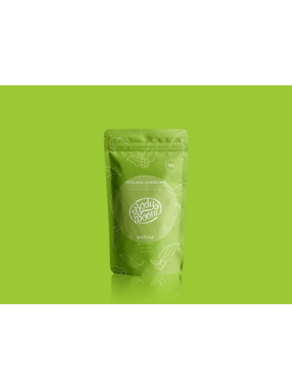 BodyBoom Matcha Sugar Peeling Anti-Cellulite - Stimulating Green-Eyed Companion 100 G