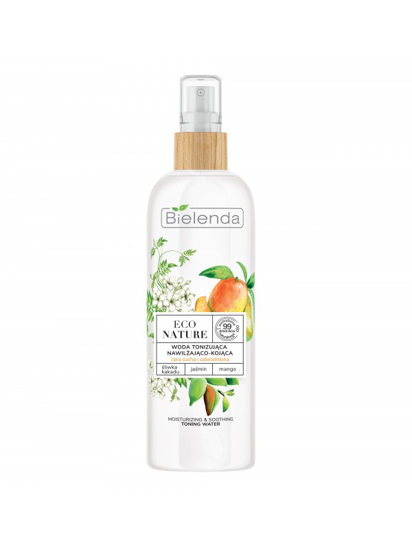 Bielenda ECO NATURE Зволожуючий і заспокійливий тонік слива какаду + жасмин + Mango 200 мл