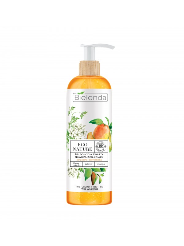 Bielenda ECO NATURE Moisturizing and soothing face wash gel Kakadu Plum + Jasmine + Mango 200 g