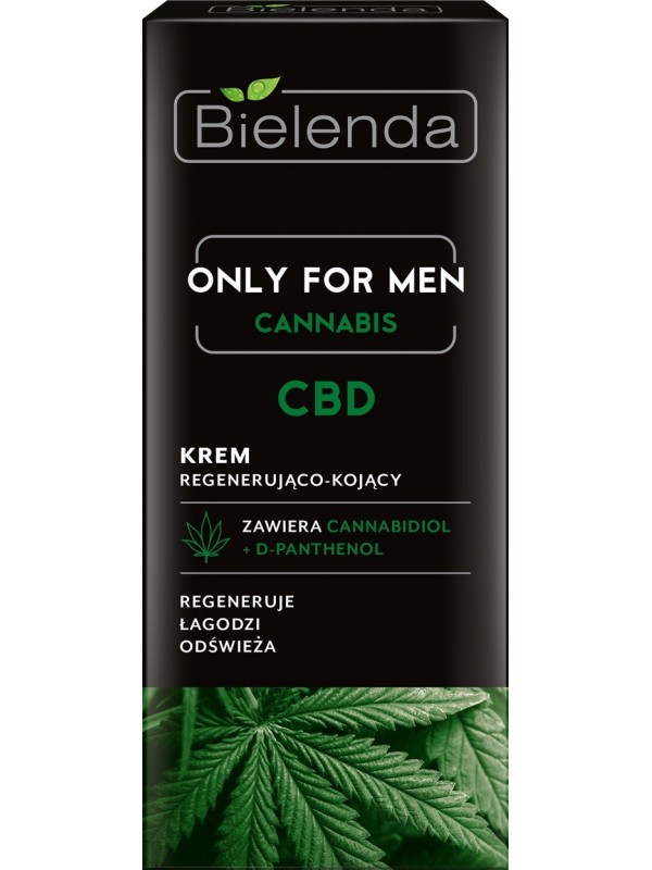 Bielenda OFM CANNABIS Krem do twarzy dla mężczyzn regenerująco kojący 50 ml