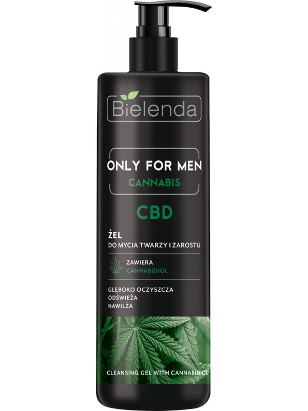 Bielenda OFM CANNABIS Żel myjący dla mężczyzn do twarzy i brody 190 ml