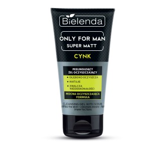 Bielenda ALLEEN VOOR MEN SUPER MAT face wash peeling gel voor mannen 150 g