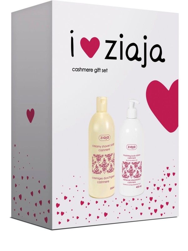 Ziaja Gift Set Cashmere Молочко для душу 500 мл + Молочко для тіла 400 мл