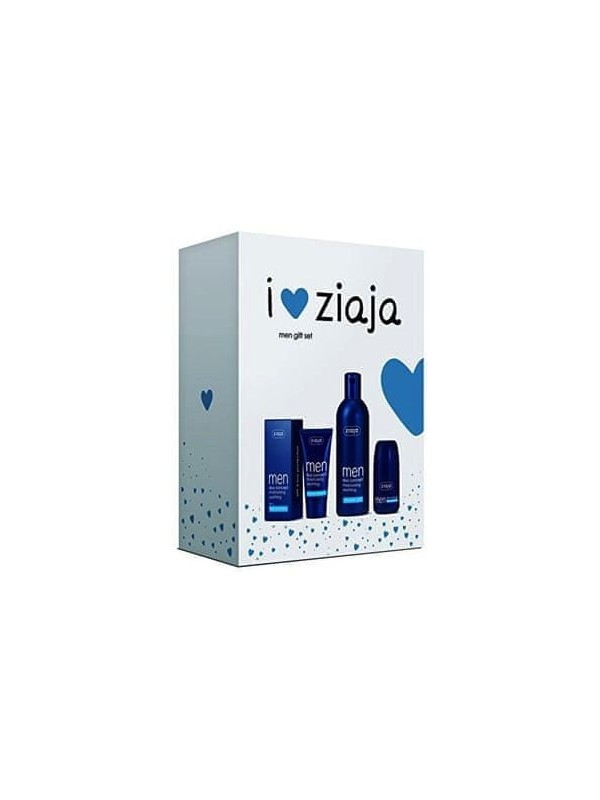 Ziaja Gift Set Men Зволожуючий крем для обличчя 50 мл + Антиперспірант 60 мл + Гель для душу 300 мл