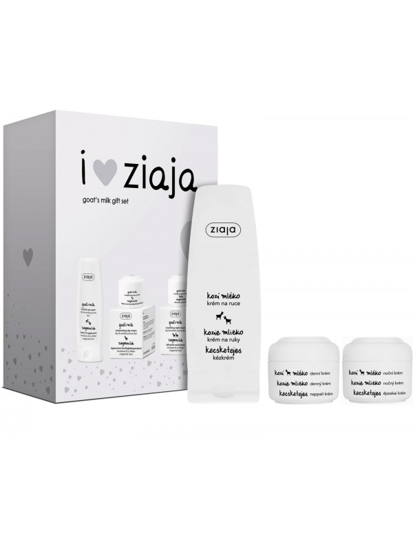 Ziaja Goat Milk Set Денний крем для обличчя 50 мл + Нічний крем для обличчя 50 мл + Крем для рук 80 мл