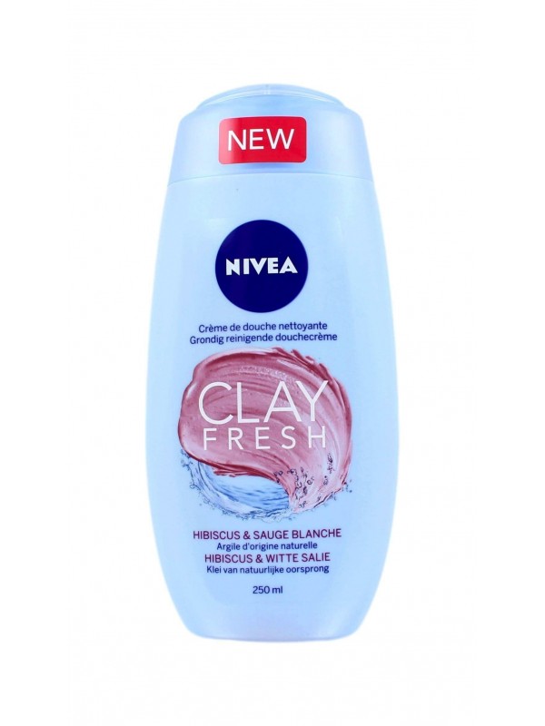 NIVEA Clay Fresh Hibiscus en White Sage Geur 250 ml