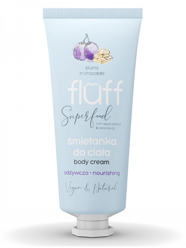 Крем для тіла Fluff Nourishing Plums in Chocolate Body Cream 150 мл