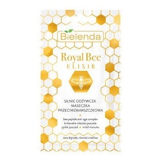 Bielenda ROYAL BEE ELIXIR Silnie odżywcza Maseczka do twarzy przeciwzmarszczkowa 8 g