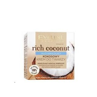 Eveline Rich Coconut зволожуючий кокосовий крем для обличчя 50 мл