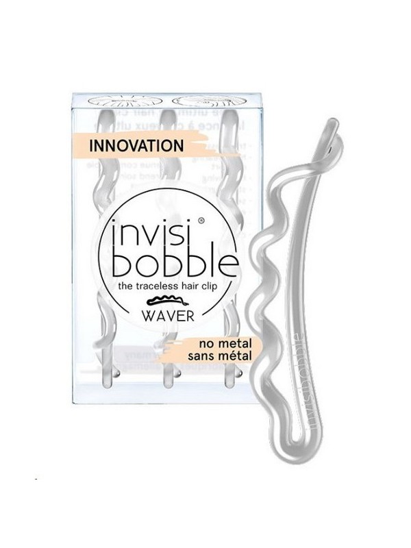 Invisibooble Waver Haarclip set wit 3 stuks