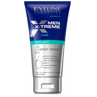 Eveline Men X-Treme 6in1 Matt Matterende gezichtswasgel 150 ml