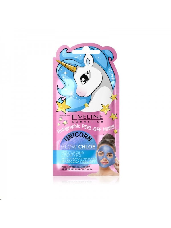 Eveline Unicorn Peel-Off Mask для обличчя, зволоження та очищення, 7 мл