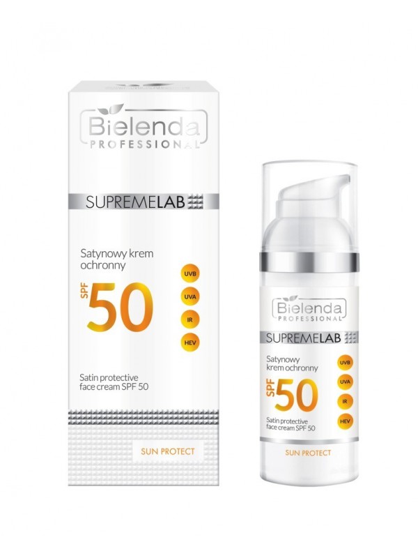 Bielenda Professional SUPREMELAB Захисний атласний крем для обличчя SPF50 + Sun Protection 50 мл