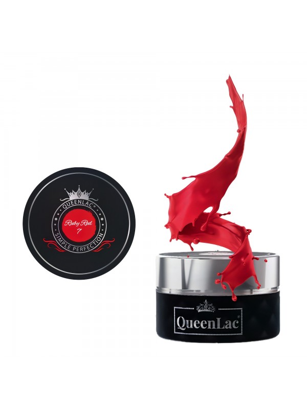 Лак для нігтів QueenLac UV /07/ Ruby Red 5 мл