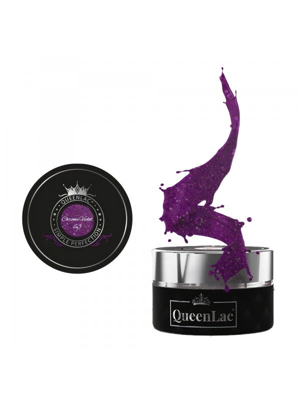 Лак для нігтів QueenLac UV /63/ Chrome Violet 5 мл