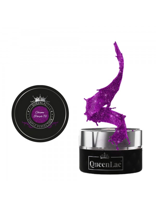 Лак для нігтів QueenLac UV /76/ Chrome Purple 5 мл