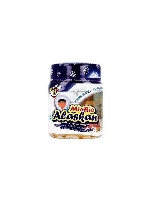 MioBio Alaskan Gummies з super жиром печінки тріски 30 шт