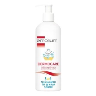 Emolium Dermocare 3in1 Badschuim, Wasgel, Haarshampoo voor baby's 400 ml