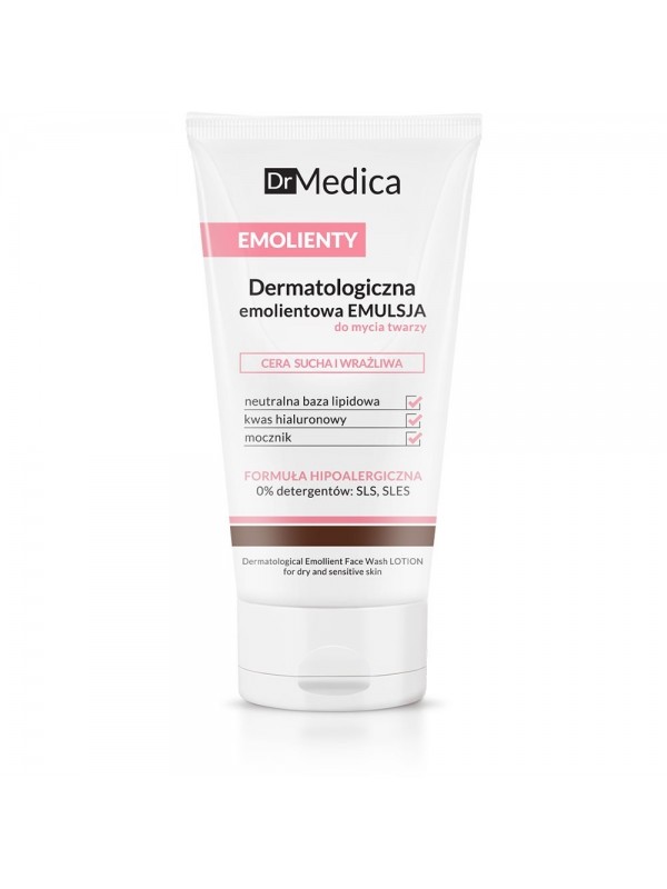 Bielenda Dr Medica Emollients Emollient face wash emulsie voor de droge en gevoelige huid 150 g