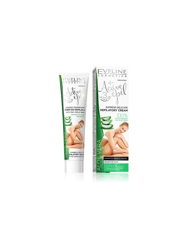 Eveline Active Epil Ontharingscrème voor benen, handen en bikinilijn sensitive Aloe Vera 125 ml