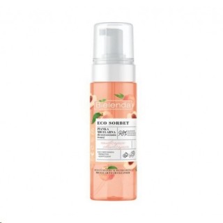 Bielenda ECO SORBET Hydraterende en voedende gezichtsreinigende micellaire schuim Perzik 150 ml