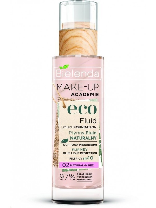 Bielenda MAKE-UP ACADEMIE ECO рідина Fluid Natural /02/ натуральний бежевий 30 г