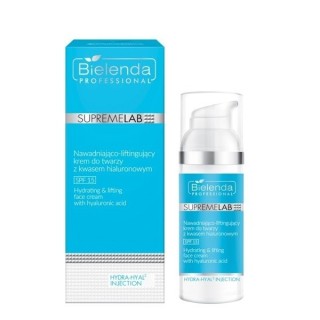 Bielenda Professional SUPREMELAB Hydra-Hyal2 Hydraterende en liftende gezichtscrème met hyaluronzuur SPF15 50 ml