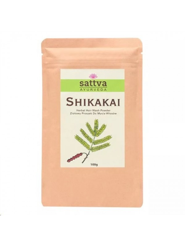 Sattva Ayurveda SHIKAKAI Kruidenpoeder voor het wassen van haar 100 g