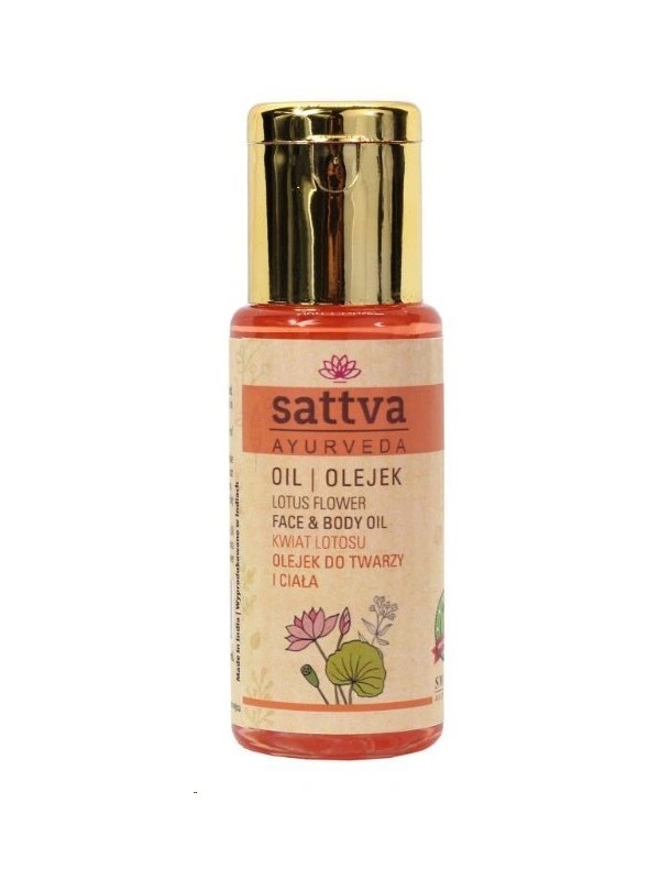 Sattva Ayurveda Lotusbloem gezichts- en lichaamsolie 50 ml