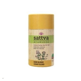 Sattva Ayurveda Naturalna ziołowa Farba do włosów Ciemny Blond 150 g