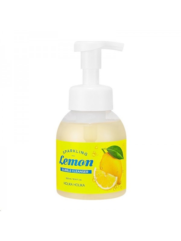 Holika Holika Sparkling Lemon - Пінка для очищення обличчя з вітаміном С і термальною водою 300 мл