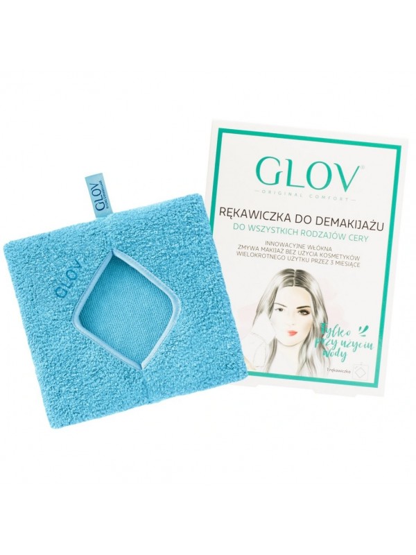 Рукавичка для зняття макіяжу GLOV Comfort Bouncy Blue 1 шт