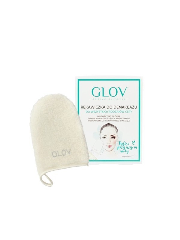 GLOV on-the-go Make-up verwijderingshandschoen Ivory 1 stuk