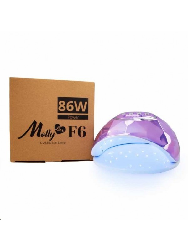 MollyLux Nail Lamp Dual Led UV 86W Diament Violet Metallic 1 Piece