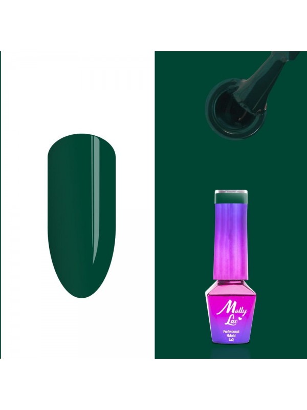 MollyLac /92/ Rest& Relax Hybrid Varnish Green to me! 5 ml