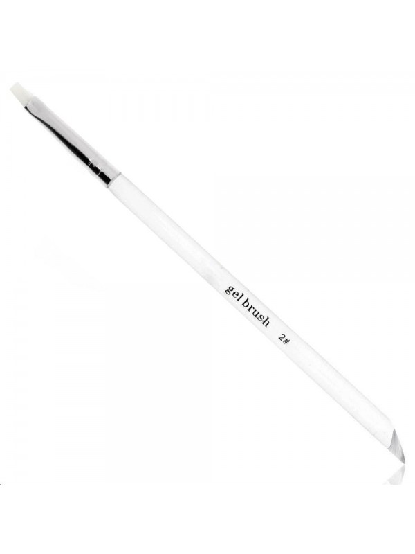 MollyLac Gel brush /2/ transparent white hair 1 piece