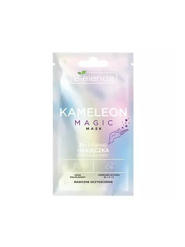 Bielenda KAMELEON MAGIC Маска + Peeling для обличчя 2в1 - зміна кольору 8 г