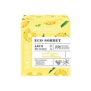 Bielenda ECO SORBET Crème Visage Hydratante et Éclat Ananas 50 ml